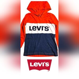 LEVI'S Boy's Youth hooded Pullover shirt 6 M * NWT